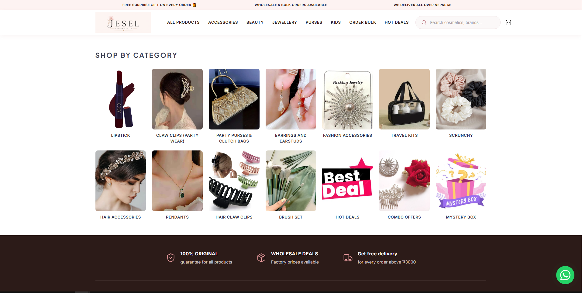 Premium Skincare & Cosmetics E-Commerce - Jesel Cosmetics Case Study by NEPA-E Techno